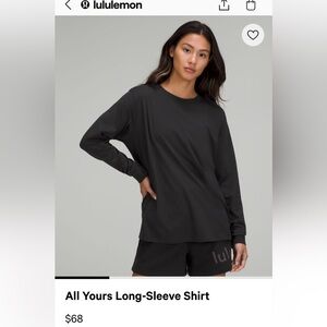 Lululemon long sleeve t-shirt